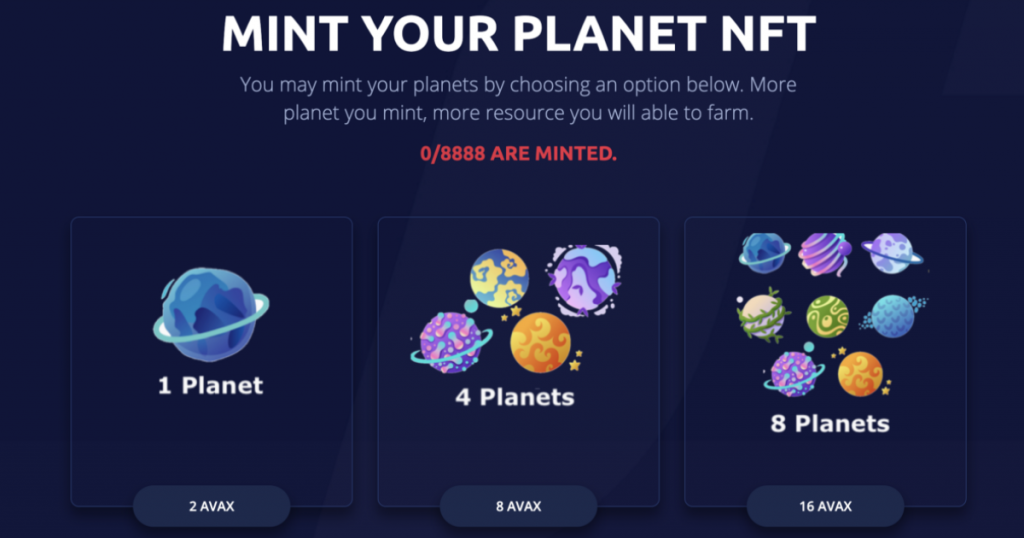 How to Mint Planet Tokens